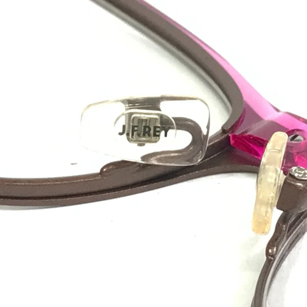 J.F. Rey Eyeglasses Frames JF2554 9085 Brown Pink Cat Eye Full Rim 54-15-136